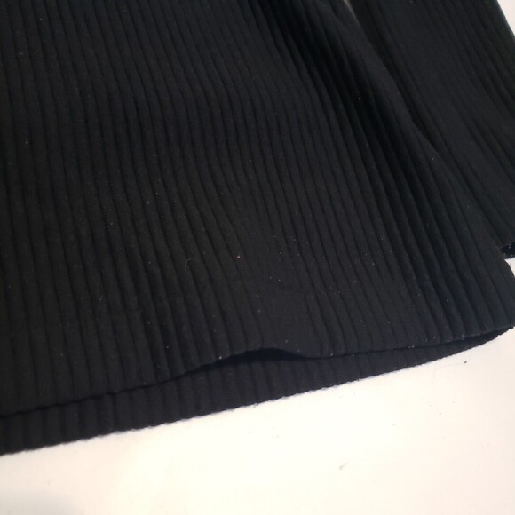 Ann Taylor Factory Large Black Ribbed Turtleneck Knit Top Long-Sleeved Womens - Picture 3 of 8